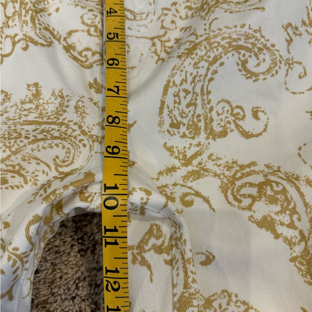 Chaps beige and gold capris size 14P - Picture 5 of 6